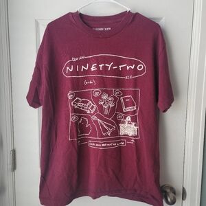 Mens Quinn XCII Ninety two "Stay Next To Me" Short Sleeve Crew Neck Tshirt SZ L